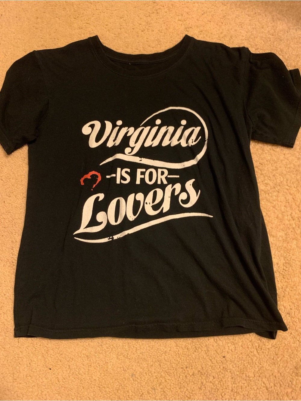 Womens Virginia Is For Lovers" Graphic Tee - Black